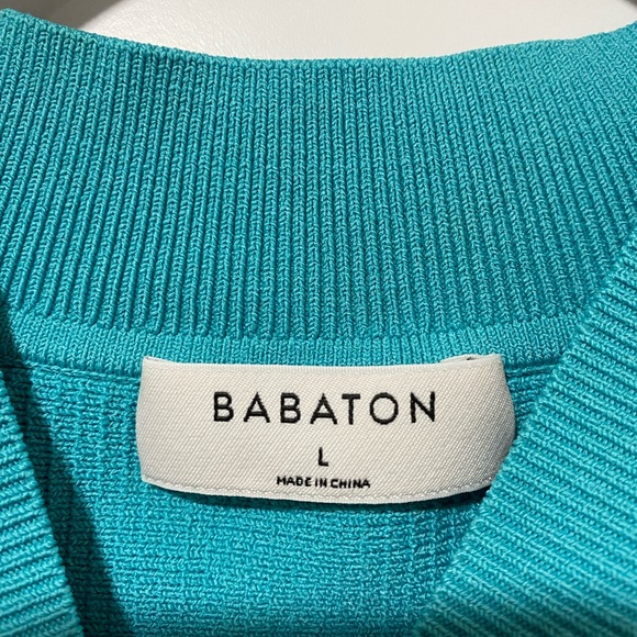 BABATON Sculpt Knit Mockneck Halter Top 🦋🐬 - Picture 5 of 6